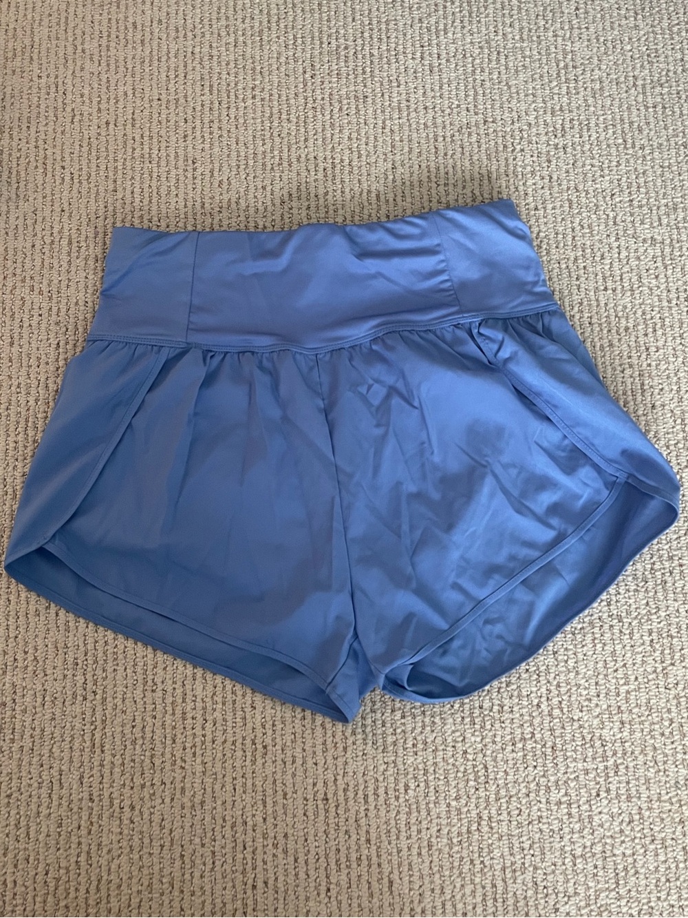 Love Tree Periwinkle High-Waist Athletic Shorts Size L